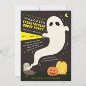 Spooktactulaire spook Halloween-feest uitnodiging (Voorkant)