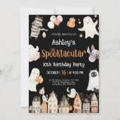 Spooktaculair feest Halloween Kaart (Voorkant)