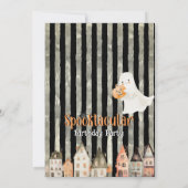 Spooktaculair feest Halloween Kaart (Achterkant)