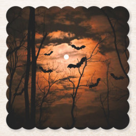 Spooktaculair Full Moon Party Kartonnen Onderzetters