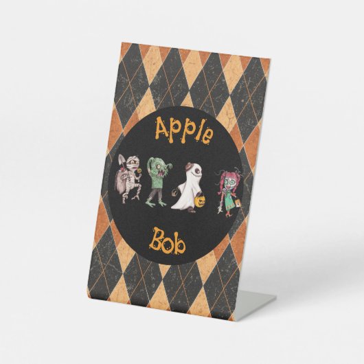 Spooktaculair Halloween Bash spel Reclamebord Met Voetstuk (Voorkant)