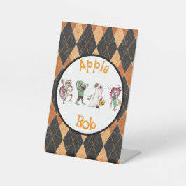 Spooktaculair Halloween Bash spel Reclamebord Met Voetstuk