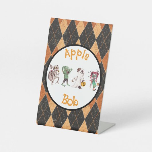 Spooktaculair Halloween Bash spel Reclamebord Met Voetstuk (Voorkant)