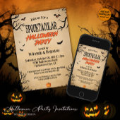 spooktaculair Halloween feest Kaart
