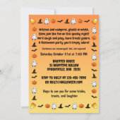 Spooktaculair Halloween kinderfeest Kaart (Achterkant)