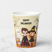 Spooktaculair Halloween kinderfeest Papieren Bekers (Achterkant)