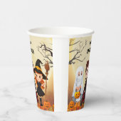 Spooktaculair Halloween kinderfeest Papieren Bekers (Rechts)