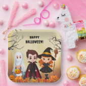 Spooktaculair Halloween kinderfeest Papieren Bordje (Feest)
