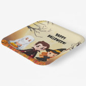 Spooktaculair Halloween kinderfeest Papieren Bordje (Gebogen)