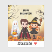 Spooktaculair Halloween kinderfeest Sticker (Vel)