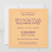 Spooktaculair Halloween kostuum | feestuitnodiging Kaart (Achterkant)