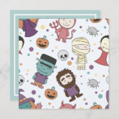 Spooktaculair Halloween Kostuumfeest | Uitnodiging (Voorkant / Achterkant)