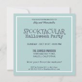 Spooktaculair Halloween Kostuumfeest | Uitnodiging (Achterkant)