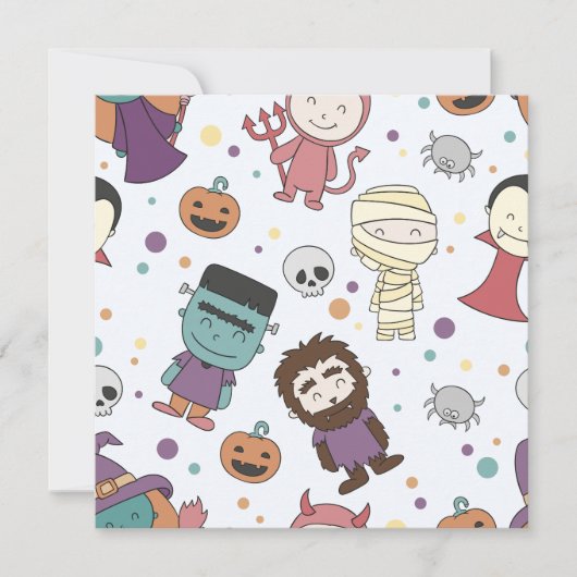 Spooktaculair Halloween Kostuumfeest | Uitnodiging (Voorkant)