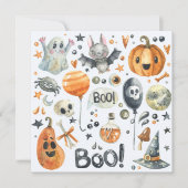 Spooktaculair Halloween Kostuumfeest | Uitnodiging (Voorkant)