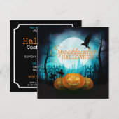 Spooktaculair Halloween Kostuumfeest | Uitnodiging (Voorkant / Achterkant)