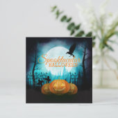 Spooktaculair Halloween Kostuumfeest | Uitnodiging (Staand voorkant)