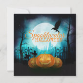 Spooktaculair Halloween Kostuumfeest | Uitnodiging (Voorkant)