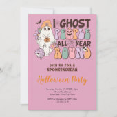 Spooktaculair Halloween Pink Kaart (Voorkant)