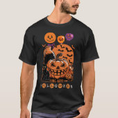 Spooktaculair Halloween-plezier met Schattigee zwa T-shirt (Voorkant)