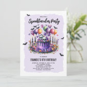 Spooktaculair Kinder Halloween verjaardagsfeest Kaart (Staand voorkant)