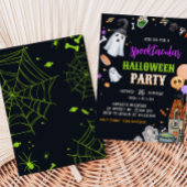 Spooktaculair Kinder kostuum Halloween Party Kaart