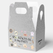 Spooktaculair kinder verjaardagsfeestje bedankdoosjes (Geopend)