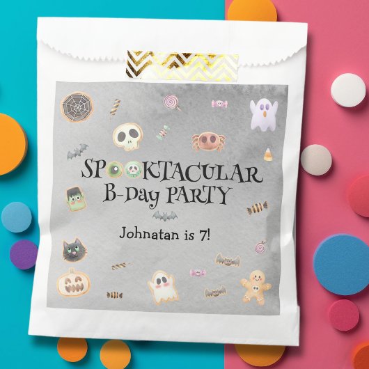 Spooktaculair kinder verjaardagsfeestje bedankzakje