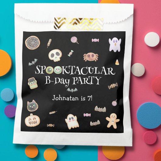Spooktaculair kinder verjaardagsfeestje bedankzakje
