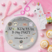 Spooktaculair kinder verjaardagsfeestje papieren bordje (Feest)