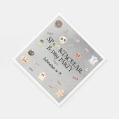 Spooktaculair kinder verjaardagsfeestje servet (Hoek)