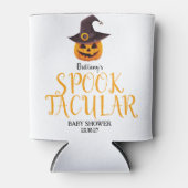 Spooktaculair Oranje Schattige pompoen Baby shower Blikjeskoeler (Voorkant)