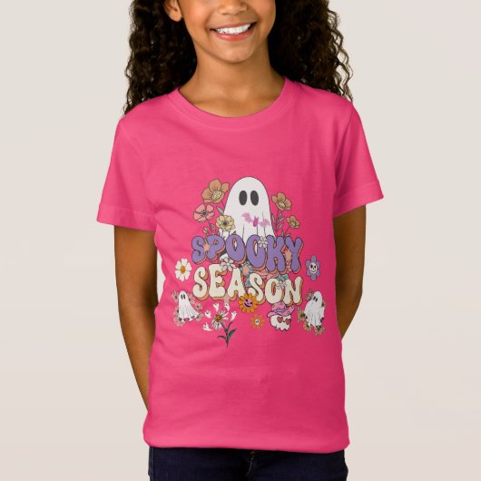 Spooktaculair Schattige trendy Ghost T-Shirt (Voorkant)