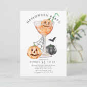 Spooktaculair Soiree Halloween feest Kaart (Staand voorkant)