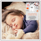 Spooktaculaire Cute Ghost Halloween 1e verjaardag Kaart