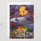 Spooktaculaire Dark Haunted House Halloween Party  Kaart (Voorkant / Achterkant)