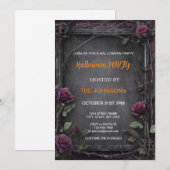 Spooktaculaire Dark Haunted House Halloween Party  Kaart (Voorkant / Achterkant)