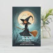 Spooktaculaire Dark Haunted House Halloween Party  Kaart (Staand voorkant)