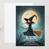 Spooktaculaire Dark Haunted House Halloween Party  Kaart (Voorkant / Achterkant)