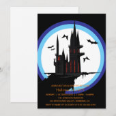 Spooktaculaire Dark Haunted House Halloween Party  Kaart (Voorkant / Achterkant)