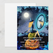 Spooktaculaire Dark Haunted House Halloween Party  Kaart (Voorkant / Achterkant)