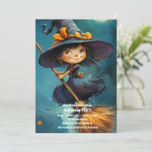 Spooktaculaire Dark Haunted House Halloween Party  Kaart (Staand voorkant)