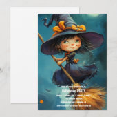 Spooktaculaire Dark Haunted House Halloween Party  Kaart (Voorkant / Achterkant)