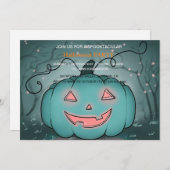 Spooktaculaire Dark Haunted House Halloween Party  Kaart (Voorkant / Achterkant)