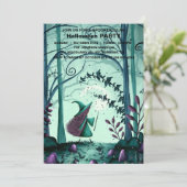 Spooktaculaire Dark Haunted House Halloween Party  Kaart (Staand voorkant)