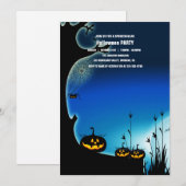 Spooktaculaire Dark Haunted House Halloween Party  Kaart (Voorkant / Achterkant)