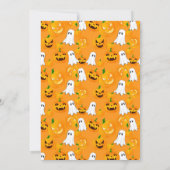 Spooktaculaire Dark Haunted House Halloween Party Kaart (Achterkant)