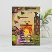 Spooktaculaire Dark Haunted House Halloween Party  Kaart (Staand voorkant)