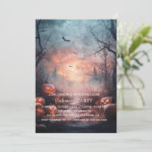 Spooktaculaire Dark Haunted House Halloween Party  Kaart (Staand voorkant)