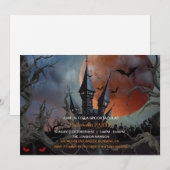 Spooktaculaire Dark Haunted House Halloween Party  Kaart (Voorkant / Achterkant)
